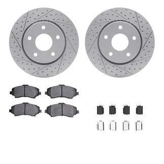 R1 Concepts WBXH1-40069 Brake Rotors - Carbon Coated - D/S W/ Sup Dty Pads & Hdw